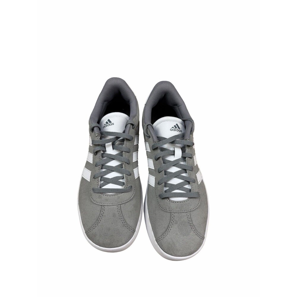 Size 6 Kids Adidas ID6314 Grey White VL Court 3.0 Shoes Sneakers Women 7 Men 6 - Picture 5 of 8